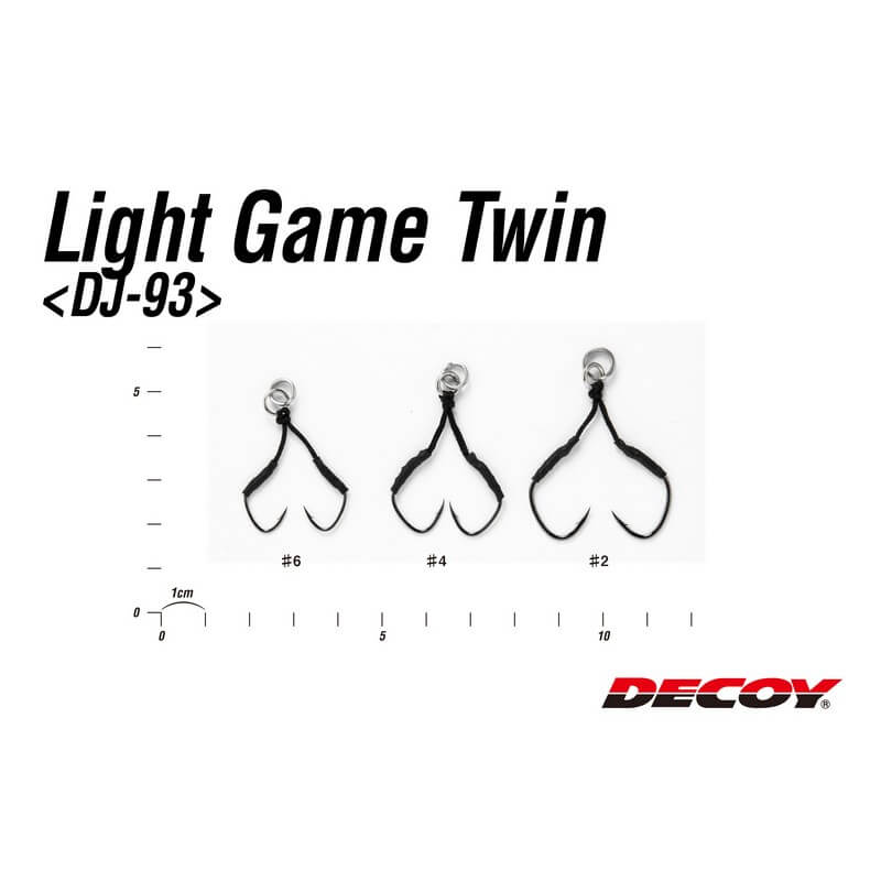 Крючки ассисты Decoy Light Game Twin DJ-93 #4 (2шт.)