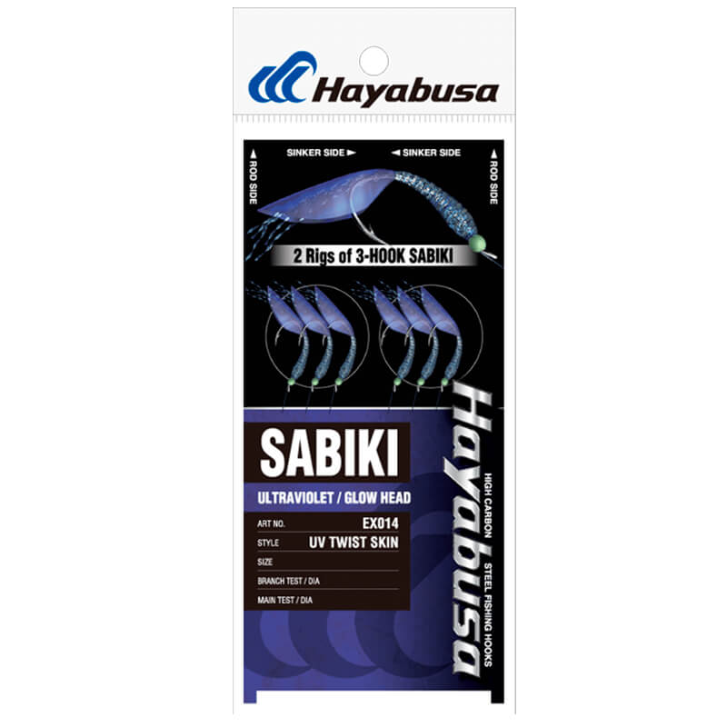 Сабики Hayabusa EX014 3hooks #8 UV Twist Skin