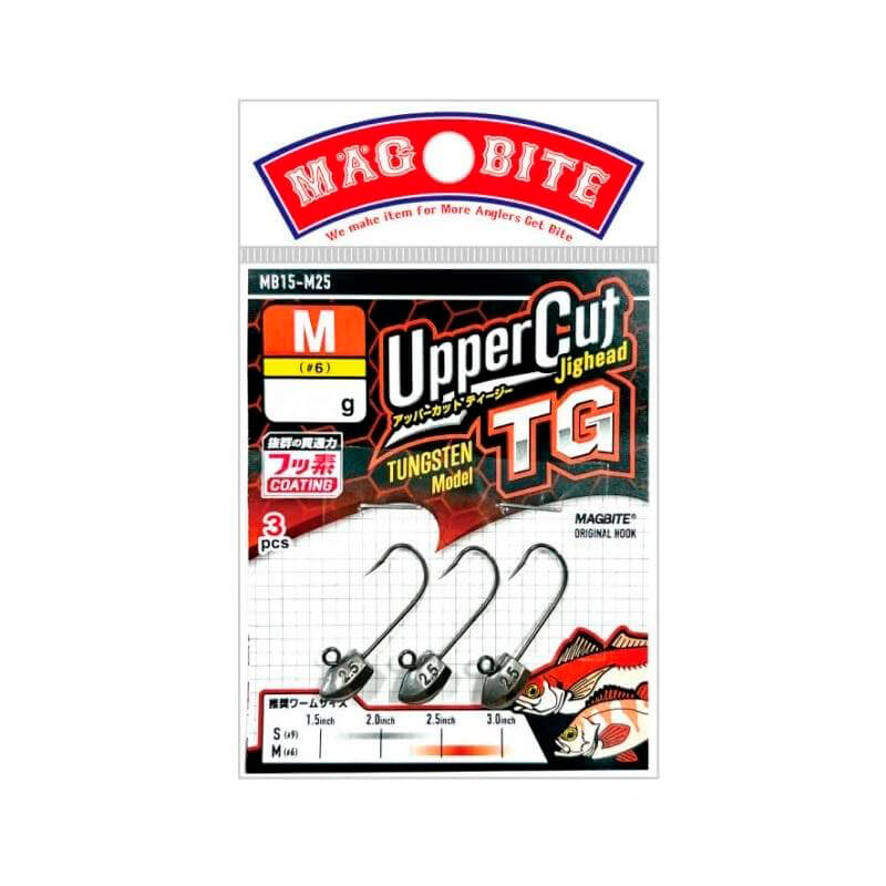Джиг-головка вольфрамовая Magbite Upper Cut Jighead TG M #6 0.8g (3шт.)
