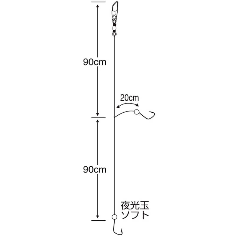 Сабики Sasame D-816 Light Aji Fusso 2hooks Gold #10 2-2 1.8m