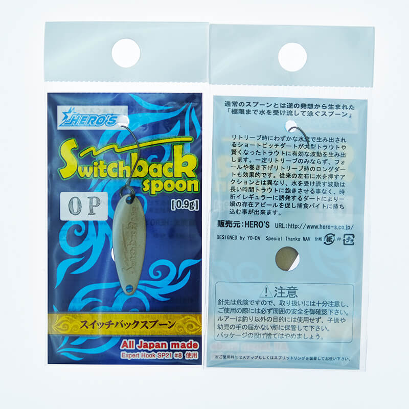 Колеблющаяся блесна Hero's Switch Back Spoon 0,9гр. #Zircon