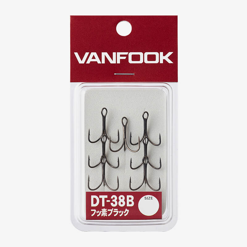 Крючки тройные Vanfook DT-38B Fusso Black #6 (6шт)