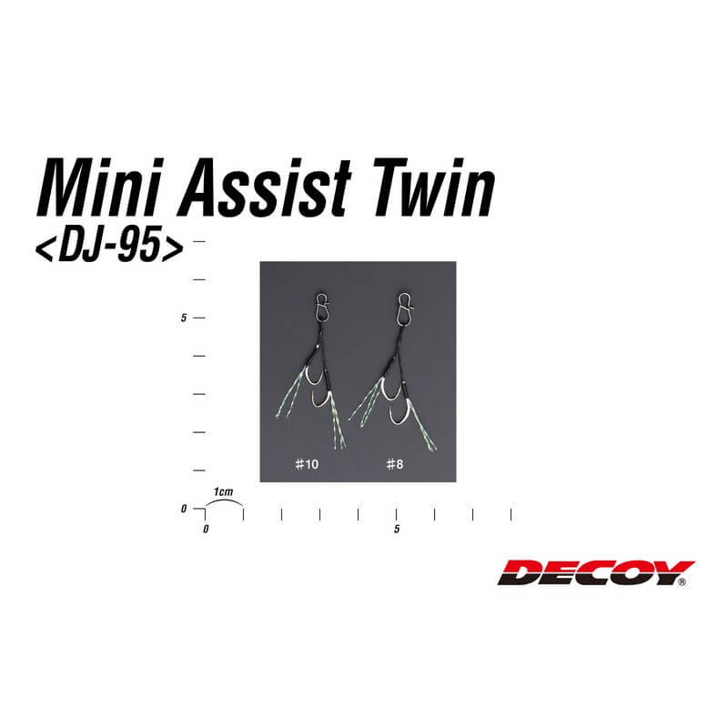 Крючки ассисты Decoy Mini Assist Twin Hook DJ-95 #8 (2шт.)