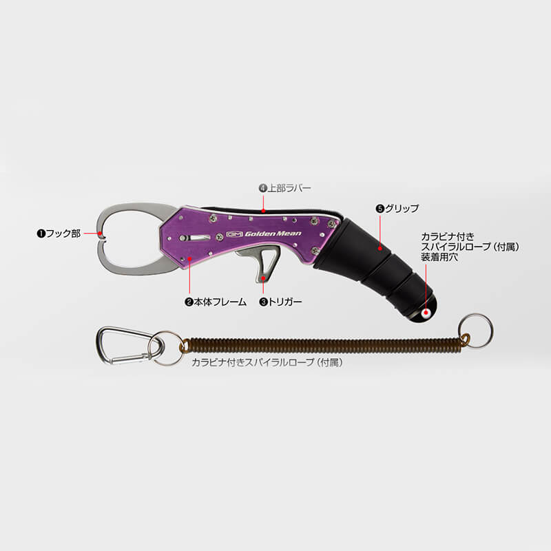 Захват Golden Mean GM Custom Fish Grip #Purple