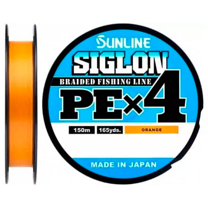 Шнур Sunline Siglon PE x4 150m Orange #0.3