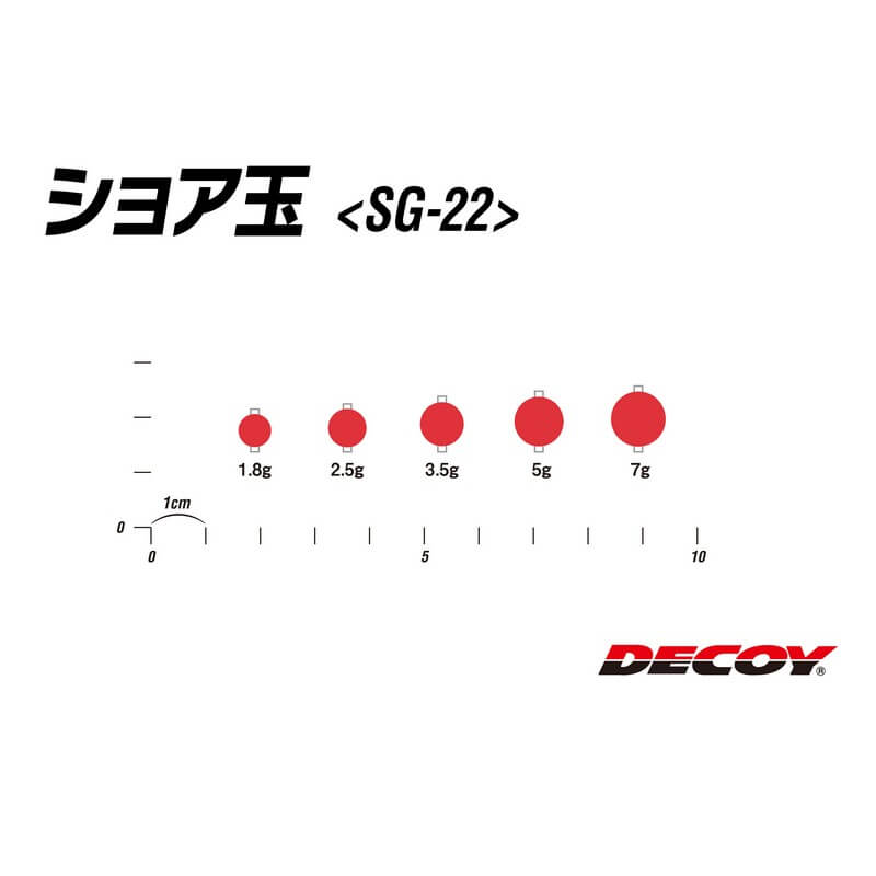 Груз Decoy Shore Dama SG-22 5g. #Red (3шт.)