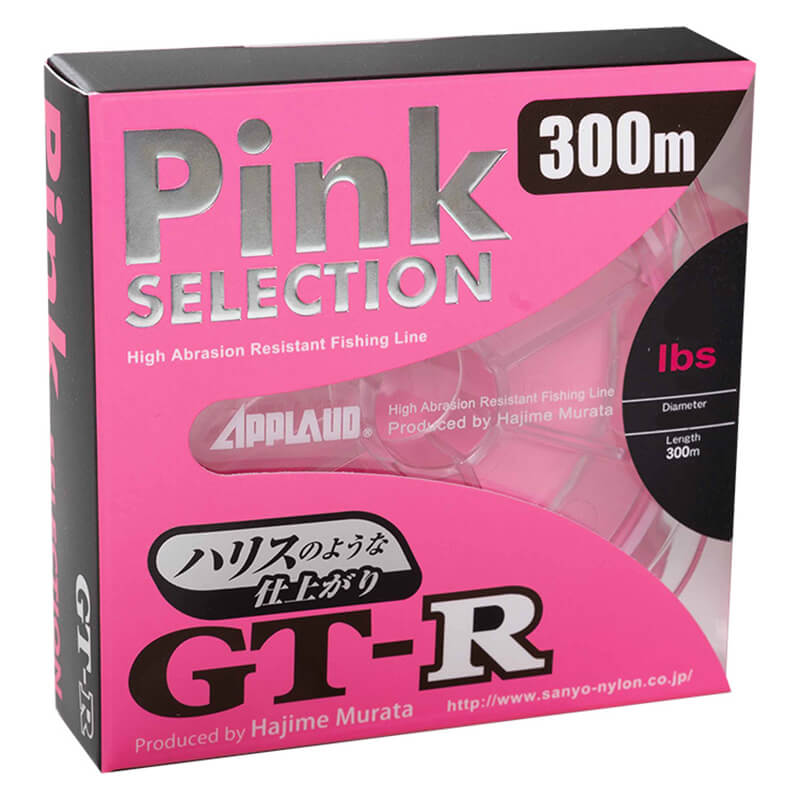 Леска Sanyo Nylon Applaud GT-R Pink Selection 300m #0.6 2.5LB