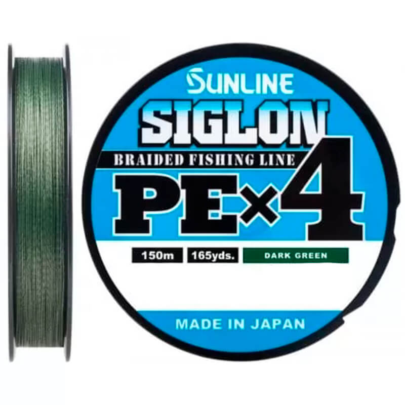 Шнур Sunline Siglon PE x4 150m Dark Green #0.3
