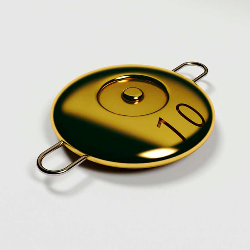 Пуговица - блесна Best Fishing без крючка 15гр. (5шт.) Gold