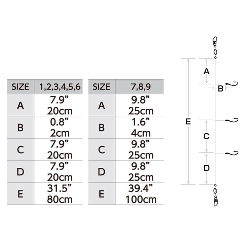Сабики Hayabusa EX014 3hooks #6 UV Twist Skin