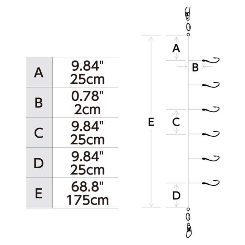 Сабики Hayabusa EX012 #5 Chika Rainbow Smelt UV Skin