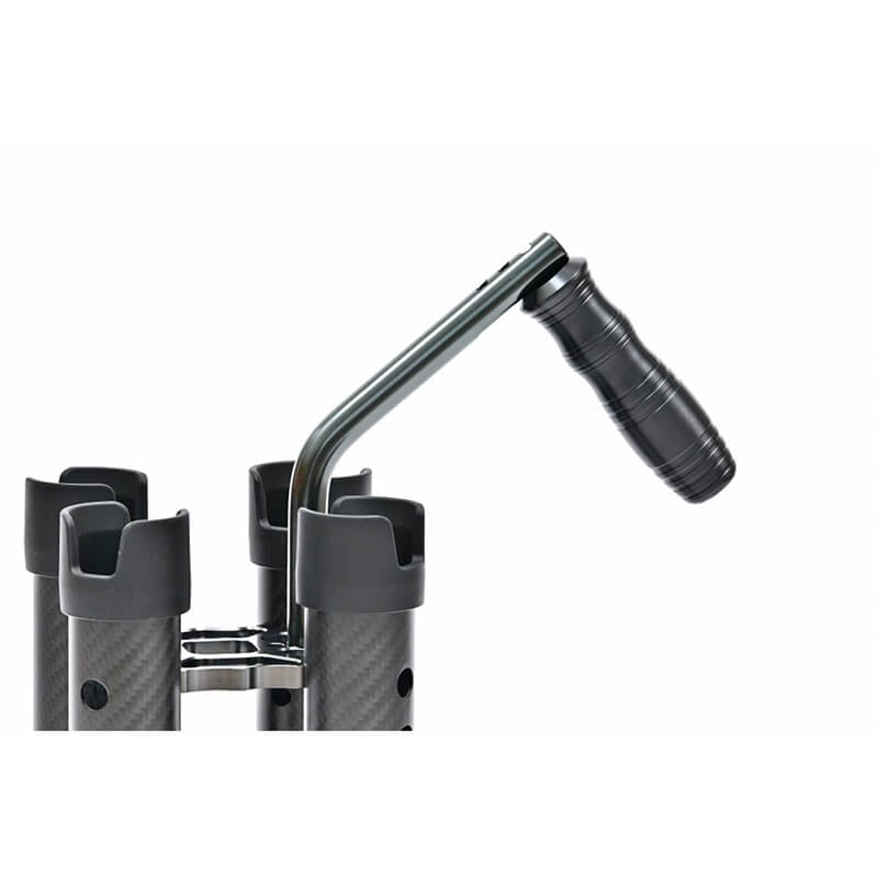 Стойка для удилищ Dlive Rod Stand Force Carbon 4 Rods Silicone Cap Version #Gunmetal