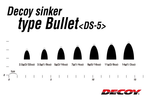 Груз Decoy Sinker Type Bullet DS-5 9g. (3шт.)