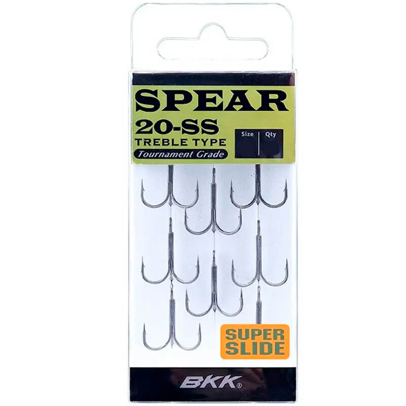 Крючки тройные BKK Spear 20-SS/Fangs BT620-SS #6 (8 шт.)