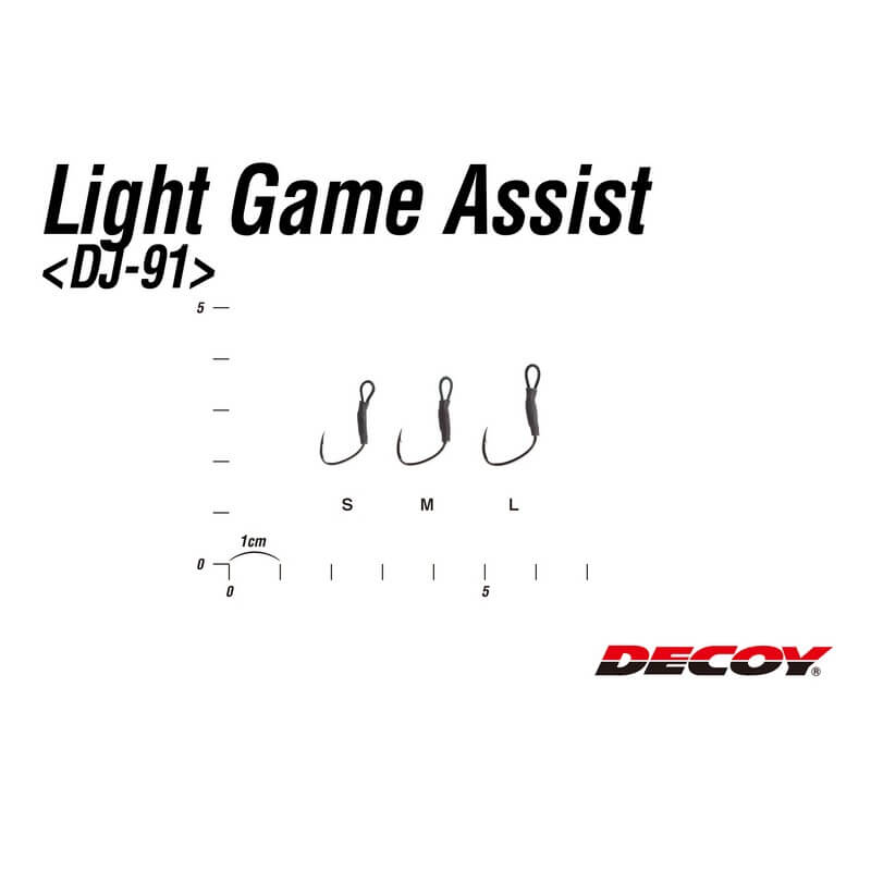 Крючки ассисты Decoy Light Game Assist DJ-91 #S (6шт.)