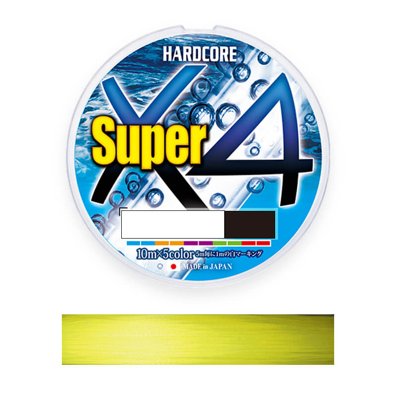 Шнур DUEL Hardcore Super X4 Hi-Vis Yellow 150m #1.5