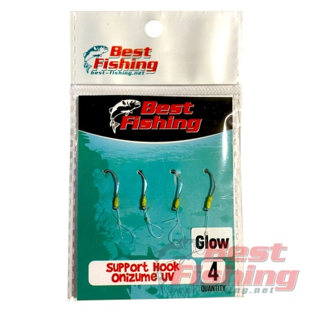 Крючки ассисты Best Fishing "крючок-трейлер" Support Hook Onizume UV #10 (4шт.)