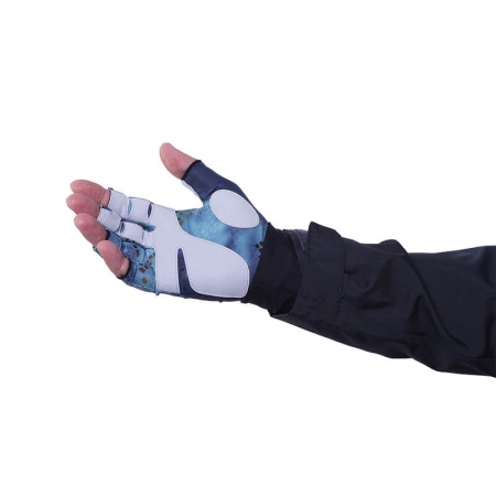 Перчатки Aquatic UPF50+ (Pike Camo Blue S/M)