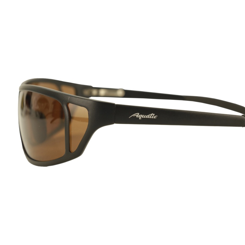 Поляризационные очки Aquatic VP в титановой оправе (цвет линз коричневый)