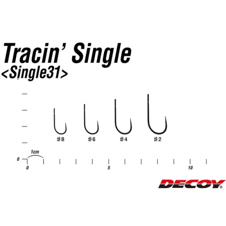 Крючки Decoy Tracin Single 31 #4 (10шт.)