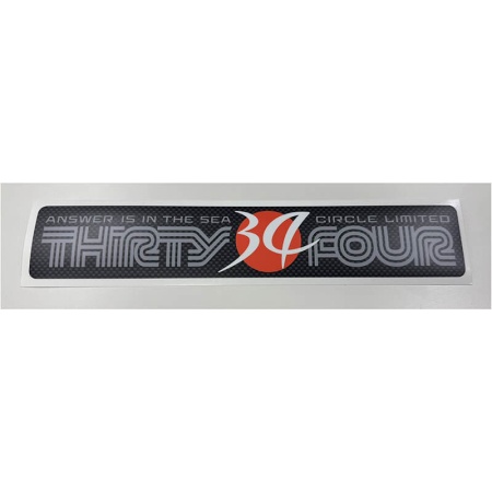 Наклейка Thirty34Four Carbon Logo